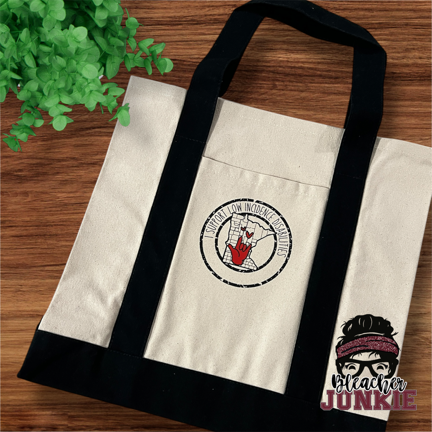 I Support Low Incidence Disabilites Tote Bag