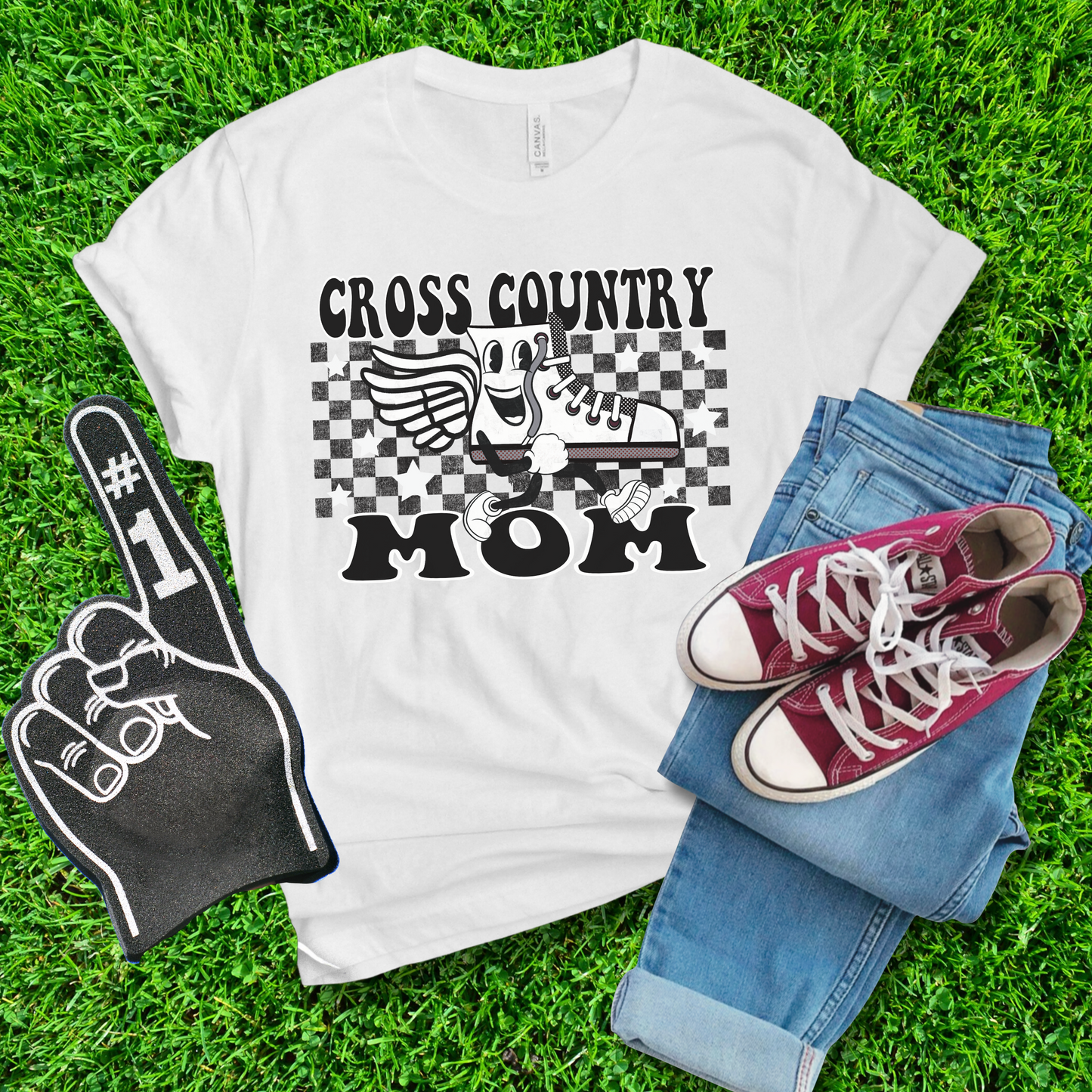 Cross Country Mom Character Tee